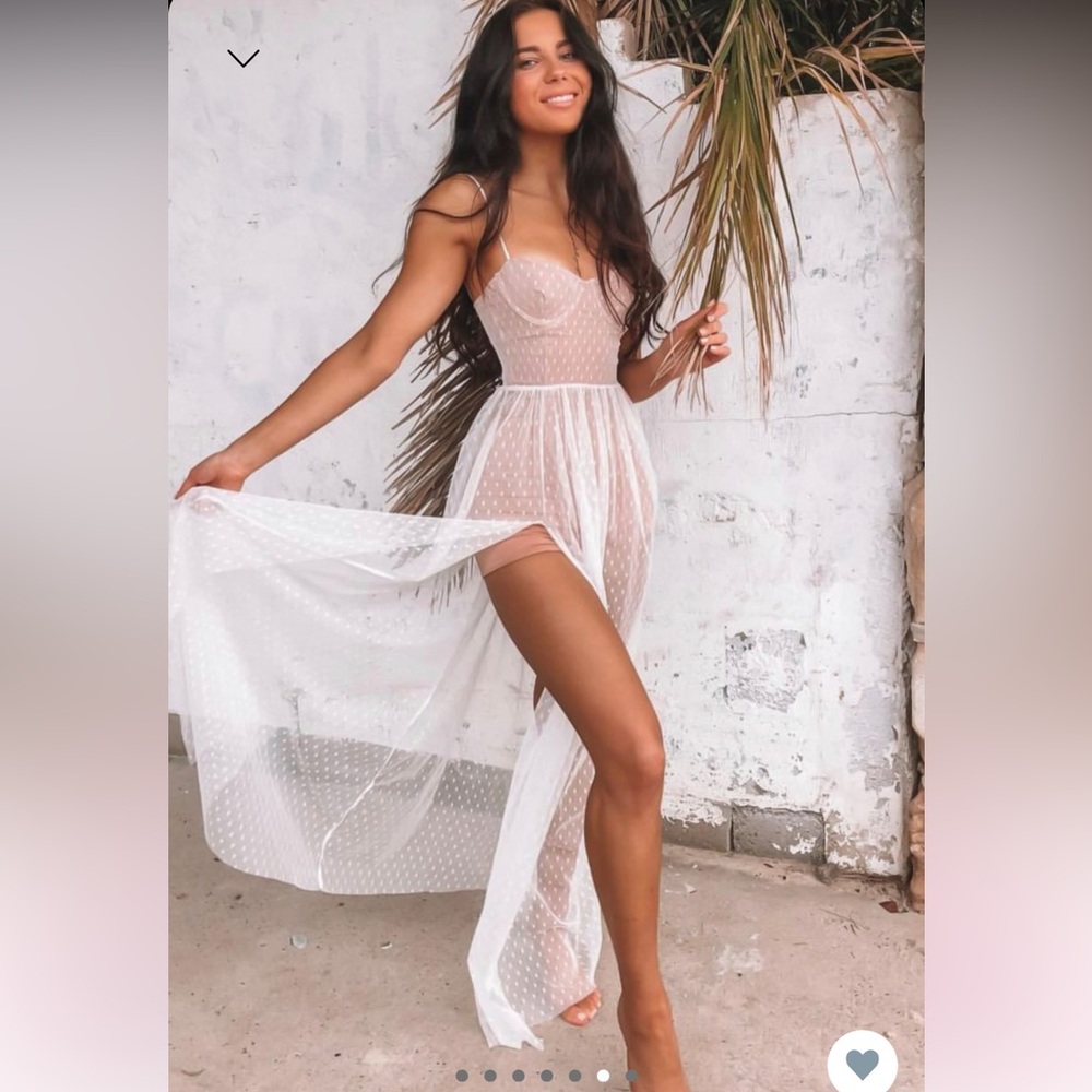 Totally Bangin’ Mesh Maxi White